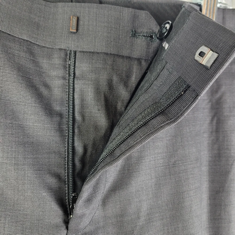 Express Gray Wool Stretch Photographer Trouser Pants Men Size 33 Tailored Inseam